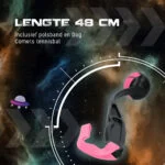 Házeč na tenisový míček pro psy M, 48 cm, růžový – Dog Comets Launcher - Obrázek 5