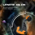 Házeč míčků pro psy s tenisovým míčkem M, 48 cm, oranžový – Dog Comets Launcher - Obrázek 5