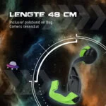 Házeč míčků pro psy s tenisovým míčkem M, 48 cm, zelený – Dog Comets Launcher - Obrázek 5