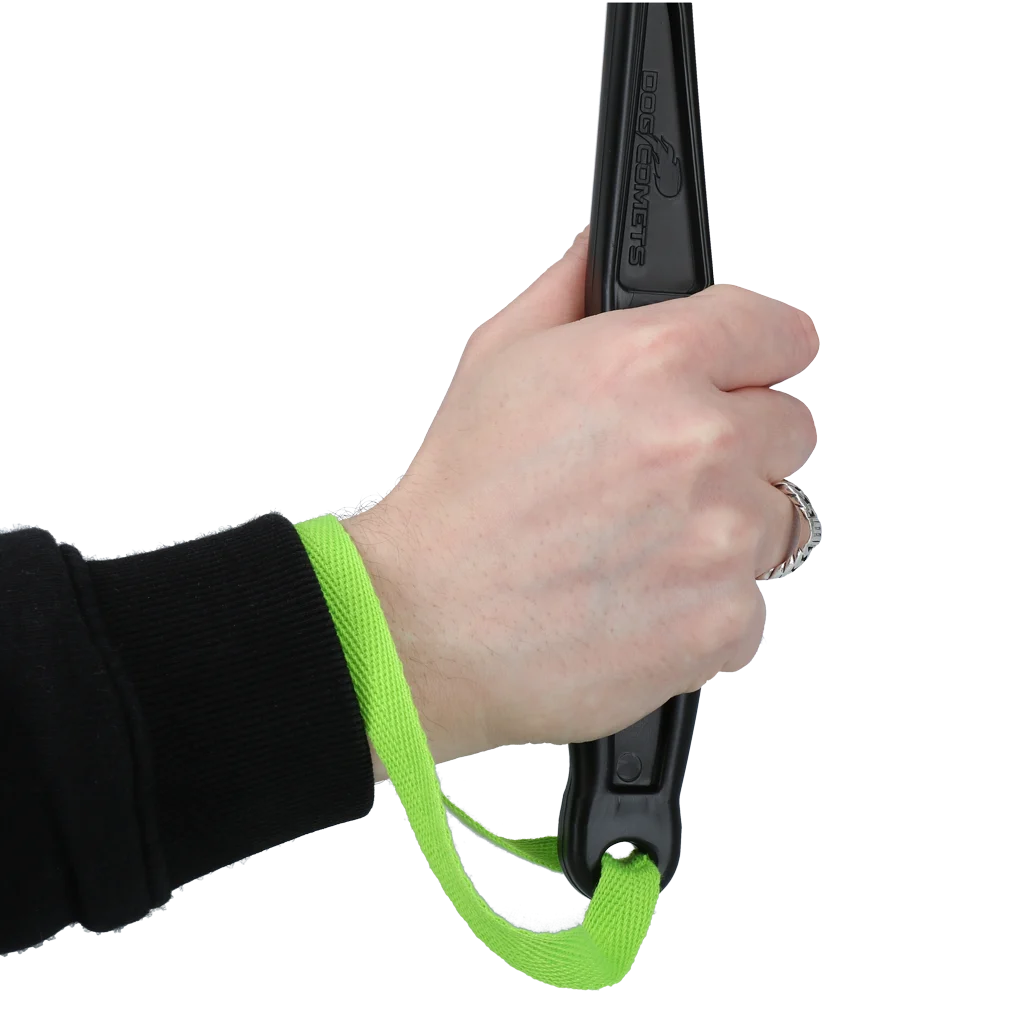 Házeč míčků pro psy s tenisovým míčkem M, 48 cm, zelený – Dog Comets Launcher - Obrázek 4