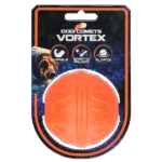 Míček pro psy s nepředvídatelným odskokem, plovoucí, oranžový – Dog Comets Vortex