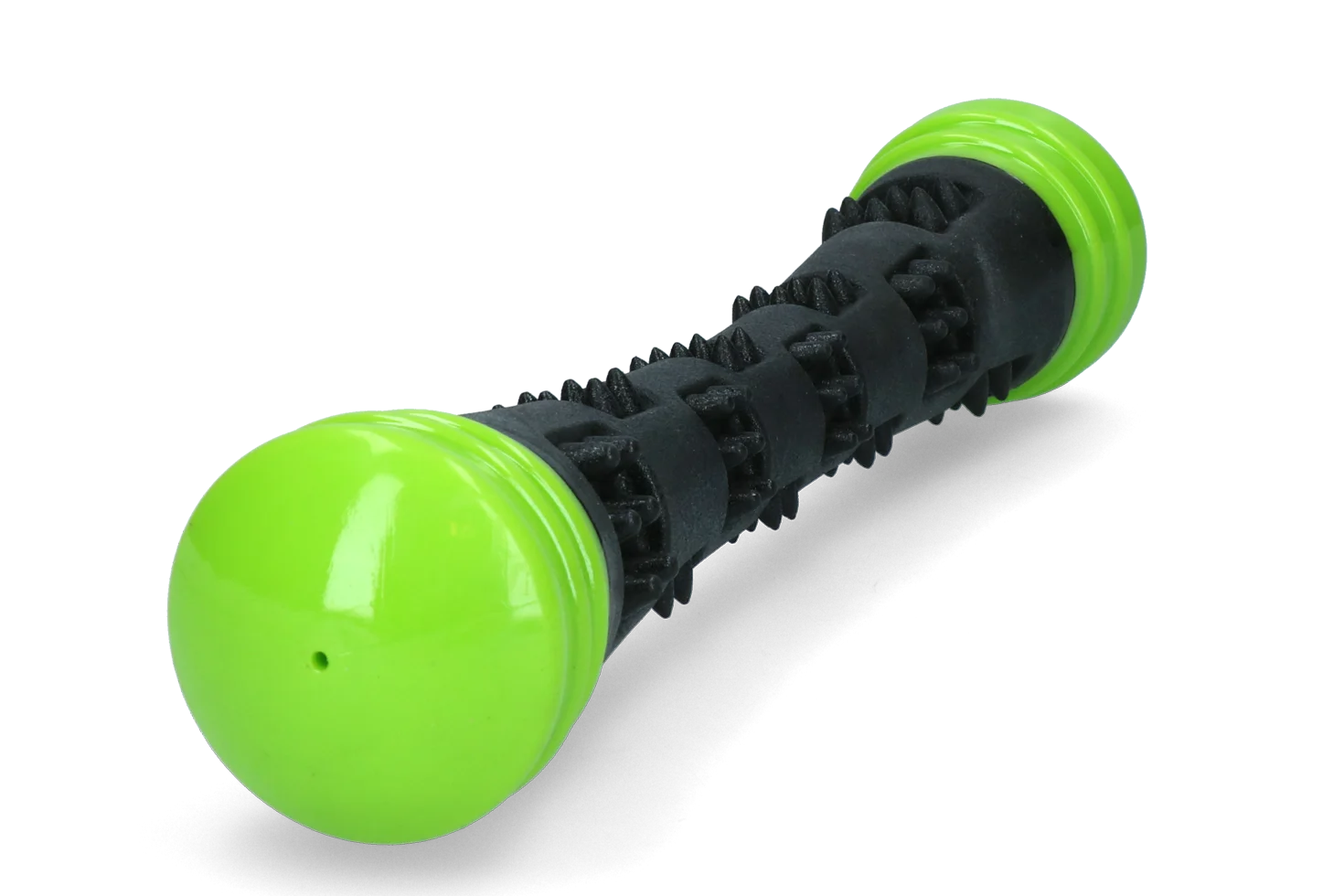 Gumová aportovací tyč s pískátkem L, 32 cm, zelená – Dog Comets Meteor - Obrázek 2