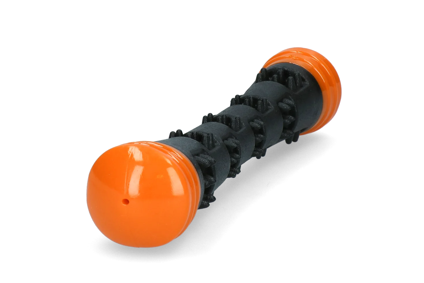 Gumová házecí tyč s pískátkem, S 23 cm, oranžová – Dog Comets Meteor - Obrázek 2