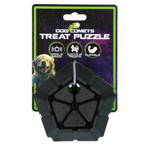 Hlavolamová koule pro psy s otočnými částmi a chichotavým zvukem – Dog Comets Treat Puzzle
