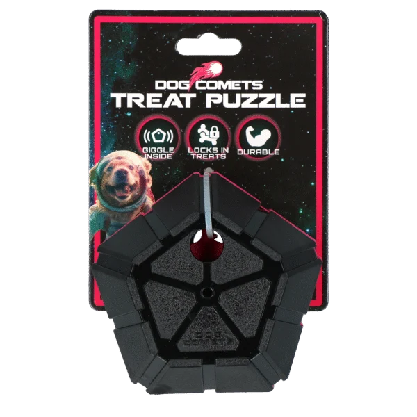 Hlavolamový míček pro psy s otočnými částmi – Dog Comets Treat Puzzle