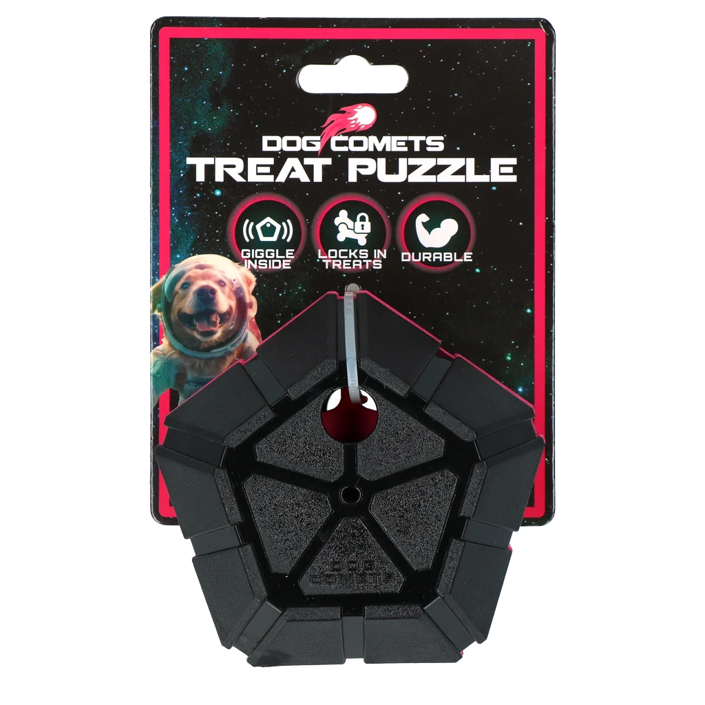COME073C.png Hlavolamový míček pro psy s otočnými částmi – Dog Comets Treat Puzzle - Obrázek 1