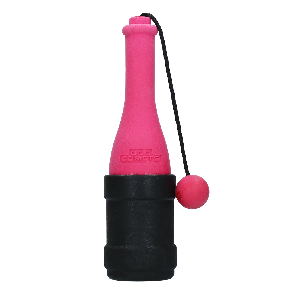 Aportovací hračka se šňůrou do vody, 23 cm, růžová – Dog Comets Bobber - Obrázek 3