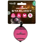 Plovoucí tenisový míček pro psy, růžový S, Ø 5 cm – Dog Comets Starlight