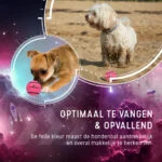 Plovoucí tenisový míček pro psy, Ø 7,5 cm, růžový, 2 kusy – Dog Comets Starlight - Obrázek 4