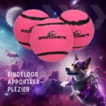 Plovoucí tenisový míček pro psy, růžový S, Ø 5 cm – Dog Comets Starlight - Obrázek 5