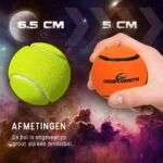 Tenisový míček pro psy, plovoucí, oranžový S, Ø 5 cm – Dog Comets Starlight - Obrázek 6