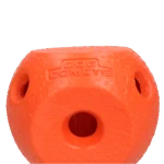 Míček na pamlsky pro psy z TPR gumy, oranžový – Dog Comets Treat Lock Ball - Obrázek 2