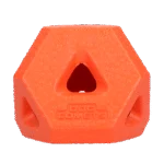 Kostka na pamlsky z TPR gumy na pamlsky a žvýkací tyčinky, oranžová – Dog Comets Treat Lock Cube