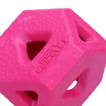 Kostka na pamlsky z TPR gumy na pamlsky a žvýkací tyčinky, růžová – Dog Comets Treat Lock Cube - Obrázek 2
