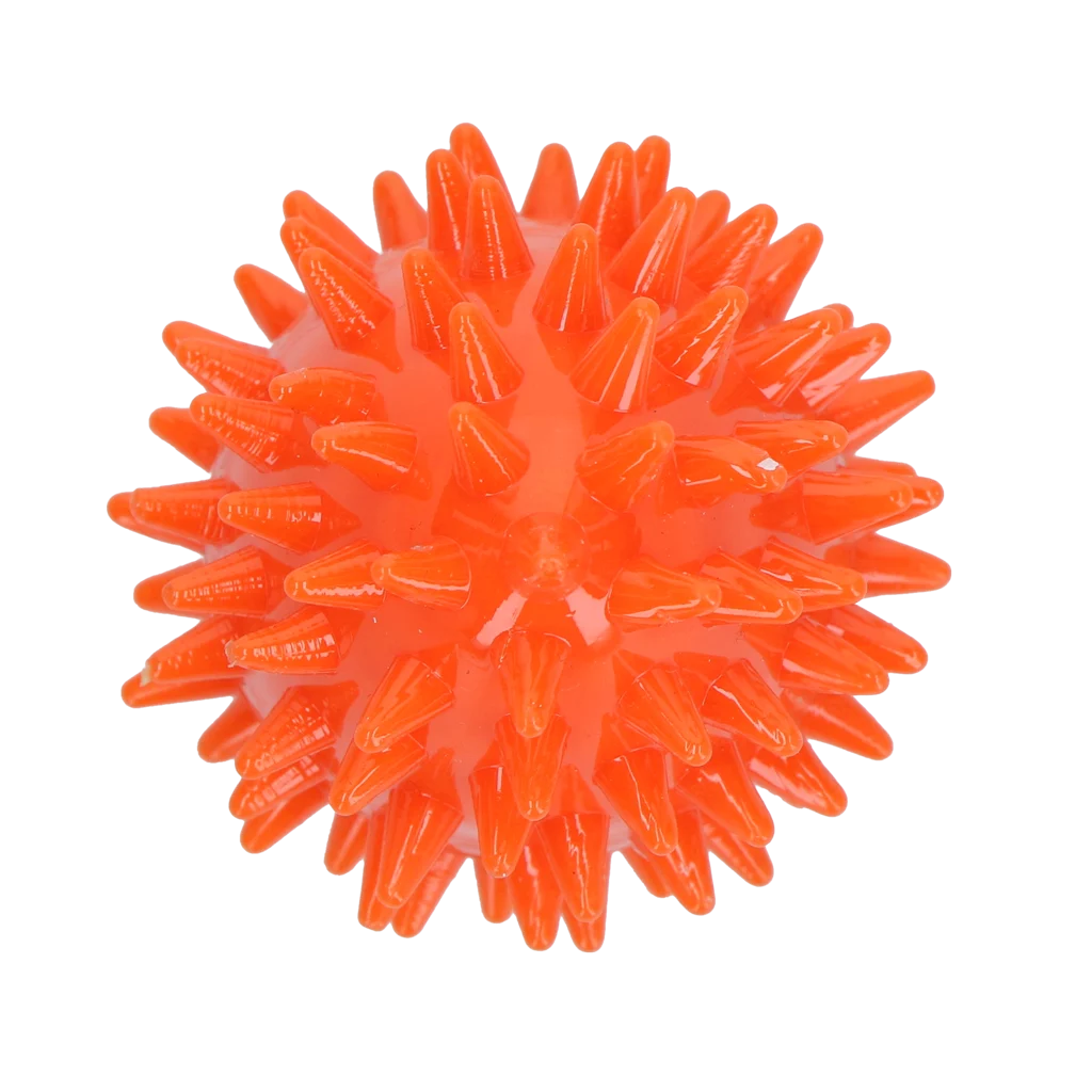 Aportovací hračka ve tvaru vajíčka s pískátkem a výstupky, oranžová S, Ø 50 x 60 mm – Dog Comets Cosmic Egg - Obrázek 3