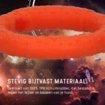 Házecí kroužek pro psy z pěnové gumy, plovoucí, oranžový M, Ø 19 cm – Dog Comets UFO Ring - Obrázek 6