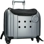 Přepravní taška na psa na kolečkách s funkcí batohu, šedá, 40 x 25 x 31 cm – Compaws Trolley London