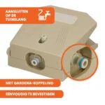 Vodní fontána s nožním pedálem a připojením k zahradní hadici, béžová – Coolpets Splash Water Fountain - Obrázek 3