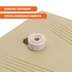 Vodní fontána s nožním pedálem a připojením k zahradní hadici, béžová – Coolpets Splash Water Fountain - Obrázek 6
