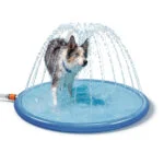 Zavlažovací podložka pro psy s připojením k zahradní hadici, M 150 cm – Coolpets Splash Sprinkler Pad