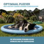Zavlažovací podložka pro psy s připojením k zahradní hadici, M 150 cm – Coolpets Splash Sprinkler Pad - Obrázek 4