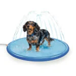 Rozstřikovací podložka pro psy s připojením na zahradní hadici, S 100 cm – Coolpets Splash Sprinkler Pad