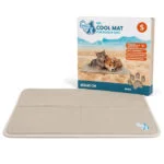 Chladicí podložka pro psy s pevným gelem, béžová, S 50 x 40 cm – Coolpets Gel Cooling Mat