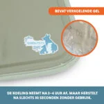Chladicí podložka pro psy s pevným gelem, olivově zelená, L 90 x 60 cm – Coolpets Gel Cooling Mat - Obrázek 3