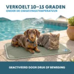 Chladicí podložka pro psy s pevným gelem, olivově zelená, M 76 x 50 cm – Coolpets Gel Cooling Mat - Obrázek 4
