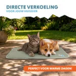Chladicí podložka pro psy s tuhou gelovou náplní, olivově zelená, S 50 x 40 cm – Coolpets Gel Cooling Mat - Obrázek 2