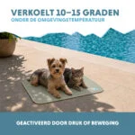 Chladicí podložka pro psy s tuhou gelovou náplní, olivově zelená, S 50 x 40 cm – Coolpets Gel Cooling Mat - Obrázek 4