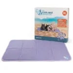 Chladicí podložka pro psy s pevnou gelovou náplní, lila, XL 120 x 70 cm – Coolpets Gel Cooling Mat