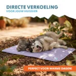 Chladicí podložka pro psy s pevnou gelovou náplní, lila, XL 120 x 70 cm – Coolpets Gel Cooling Mat - Obrázek 2