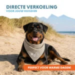 Chladicí bandana pro psy, béžová, L, 85 x 40 cm – Coolpets Cooling Bandana - Obrázek 2