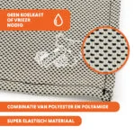 Chladicí šátek pro psy, béžový, S, 45 x 20 cm – Coolpets Cooling Bandana - Obrázek 3