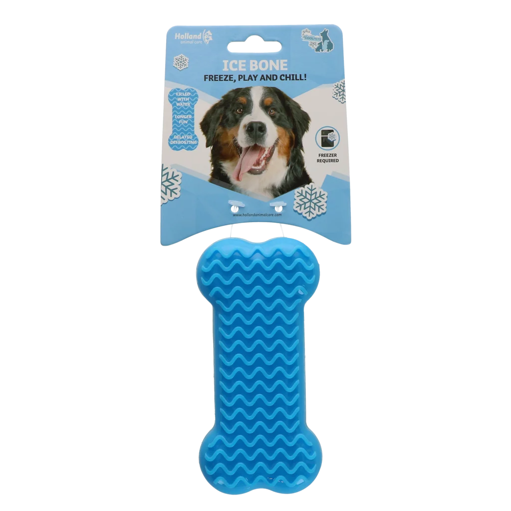 COOL031.png Chladicí hračka ve tvaru kosti pro psy, plnitelná vodou, 14 x 6,7 x 3,8 cm – Coolpets Ice Bone - Obrázek 1