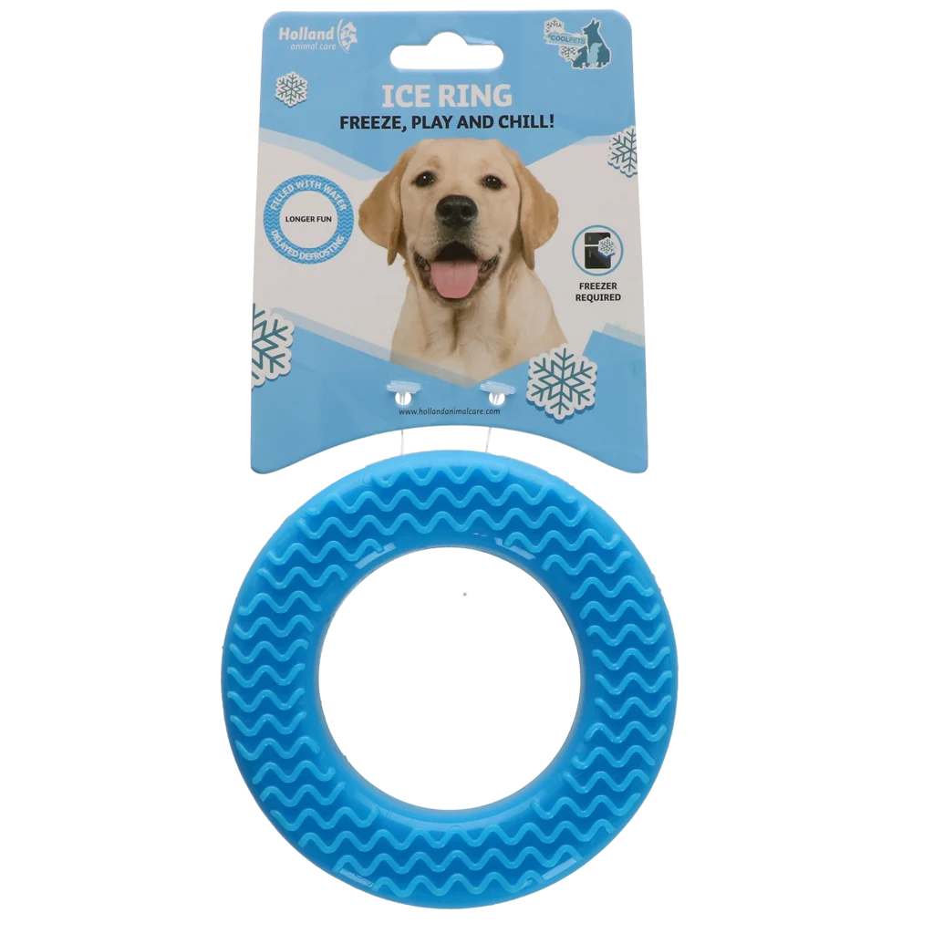 Chladicí hračka pro psy ve tvaru kruhu, plnitelná vodou, 12 x 3,3 x 3,3 cm – Coolpets Ice Ring - Obrázek 1