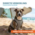 Chladicí vesta pro psy, aktivovaná vodou, L, délka zad 35 cm – Coolpets Cooling Vest - Obrázek 2