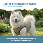 Chladicí vesta pro psy, aktivovaná vodou, L, délka zad 35 cm – Coolpets Cooling Vest - Obrázek 4
