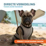 Chladicí vesta pro psy, aktivovaná vodou, S, délka zad 25 cm – Coolpets Cooling Vest - Obrázek 2