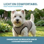 Chladicí vesta pro psy, aktivovaná vodou, S, délka zad 25 cm – Coolpets Cooling Vest - Obrázek 4