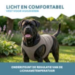 Chladicí vesta pro psy, aktivovaná vodou, XL, délka zad 40 cm – Coolpets Cooling Vest - Obrázek 4
