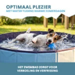 Skládací bazének pro psy s protiskluzovým dnem, ø 80 x 20 cm – Coolpets Splash Dog Pool - Obrázek 4