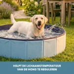 Skládací bazének pro psy s protiskluzovým dnem, ø 120 x 30 cm – Coolpets Splash Dog Pool - Obrázek 6