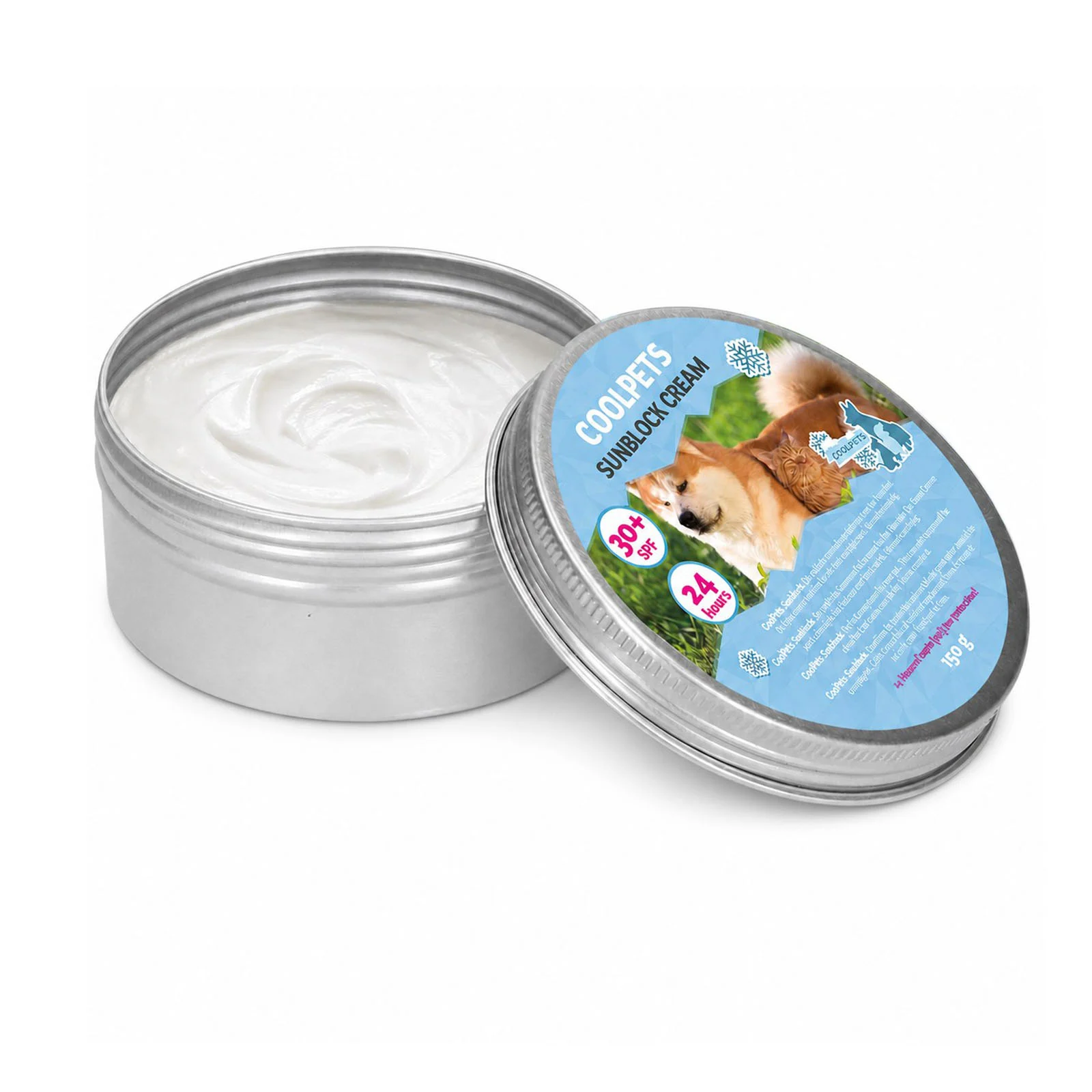 Opalovací krém pro psy, SPF 30+, 150 g – Coolpets Sunblock Creme - Obrázek 1