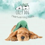 Plyšový králíček pro psy s tlukotem srdce a ohřívacím sáčkem, zelený, 30 x 20 cm – Cozy Dog Bunny - Obrázek 4