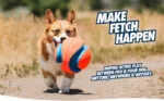 Psí míček se zvukem a gumovými zónami na kousání, Ø 14 cm – Chuckit! Giggle Kick Fetch - Obrázek 4