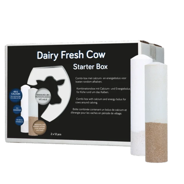 Sada bolusů pro dojnice s vápníkem a energií, 2 x 12 kusů – Hofman Animal Care Dairy Fresh Cow Starter Box