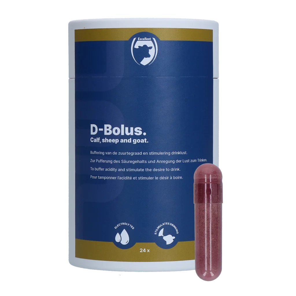 Bolus s hydrogenuhličitanem pro telata, 24 kusů – Excellent D-Bolus - Obrázek 1