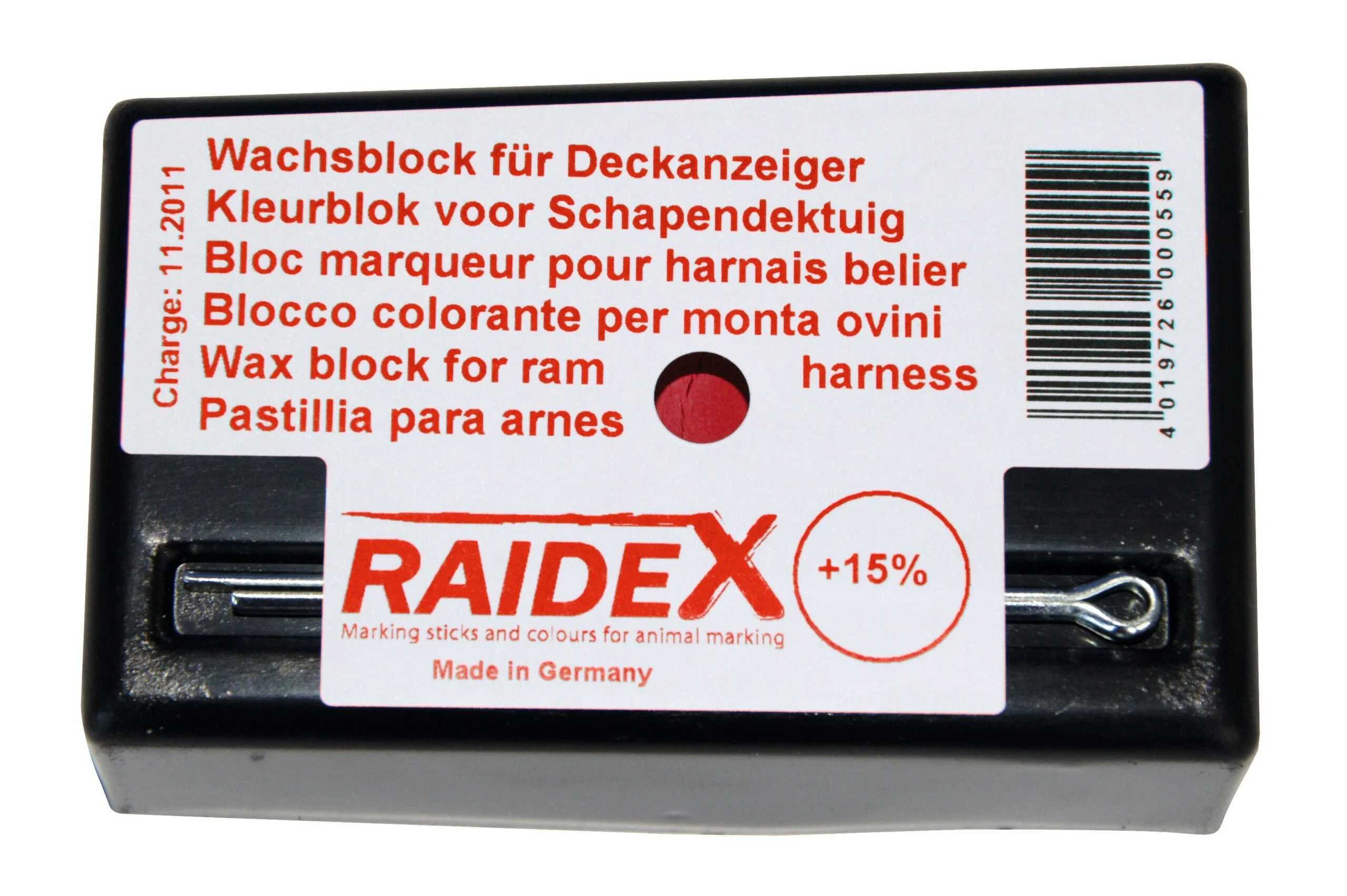 Připouštěcí blok do každého počasí, červený – Raidex - Obrázek 1